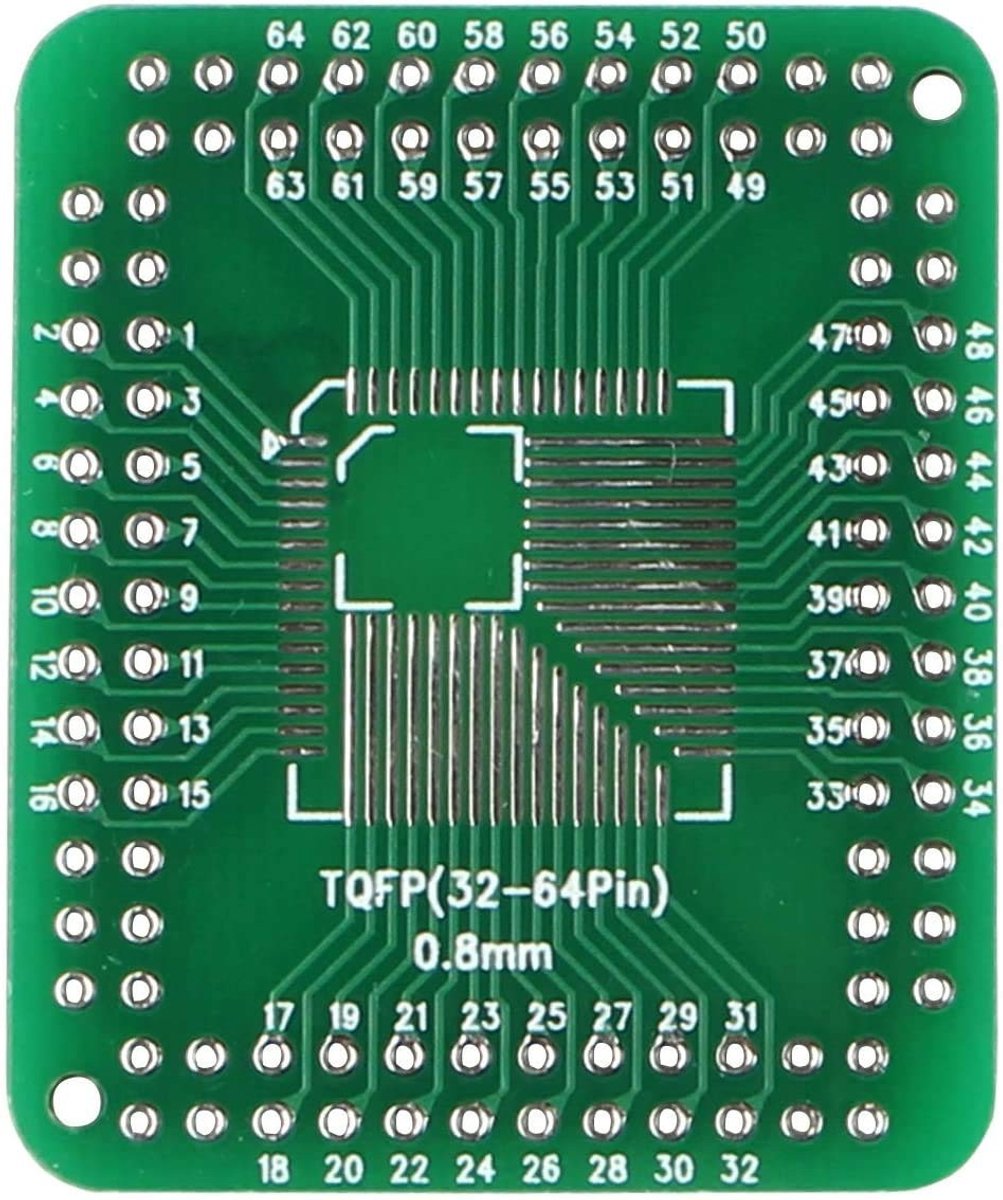 Dailygoods - Dailygoody - QFP FQFP TQFP SMD naar DIP Adapter PCB 32-100 pin - Compatibel met Arduino