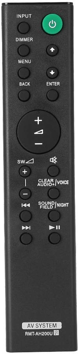 Dailygoods - Dailygoody - Afstandsbediening voor Luidspreker - Universele Vervanging - Zwart - Geschikt voor Soundbar - Meer dan 8 meter bereik - Ideaal voor thuis