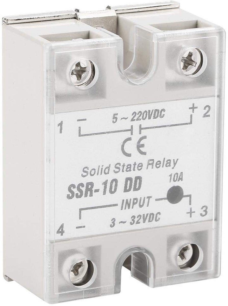 Dailygoods - Dailygoody - Solid State Relay - 10A - Hoogwaardige prestaties - Compact formaat - Automatische werking - Geschikt voor diverse toepassingen
