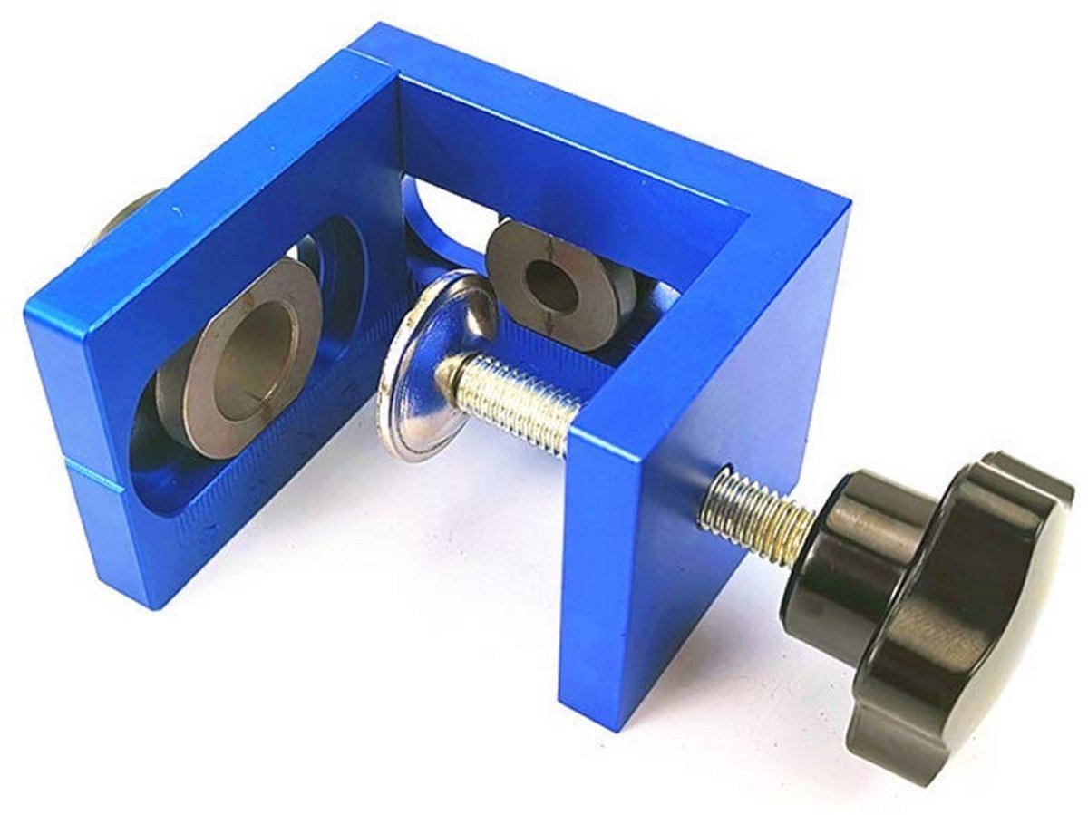 Dailygoods - Dailygoody - Punch Locator Kit - Boren Positionering Set - 3-in-1 Houtbewerking - Blauw - Aluminium Gereedschap - Voor Klussen