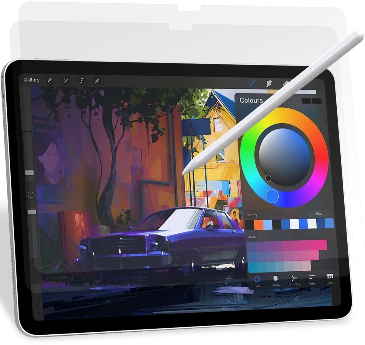 Dailygoods - Dailygoody - papieren beschermfolie - displayfolie voor tekenen - 10,9 inch - matte papierfolie - notities maken - geschikt voor iPad 10e generatie