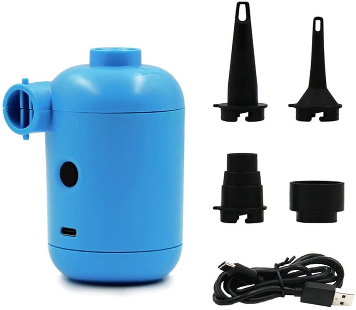 Dailygoods - Dailygoody - Elektrische luchtpomp - Draagbare luchtpomp - Snelle opblaaspomp voor buiten - Compact formaat - Ideaal voor kamperen - Geschikt voor zwe