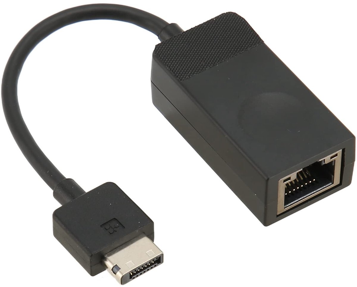 Dailygoody - RJ45 Ethernet-adapter - 10/100Mbps - Ideaal voor ThinkPad - Compact en lichtgewicht - Ethernet-uitbreidingsadapter - Ondersteunt - Ge..