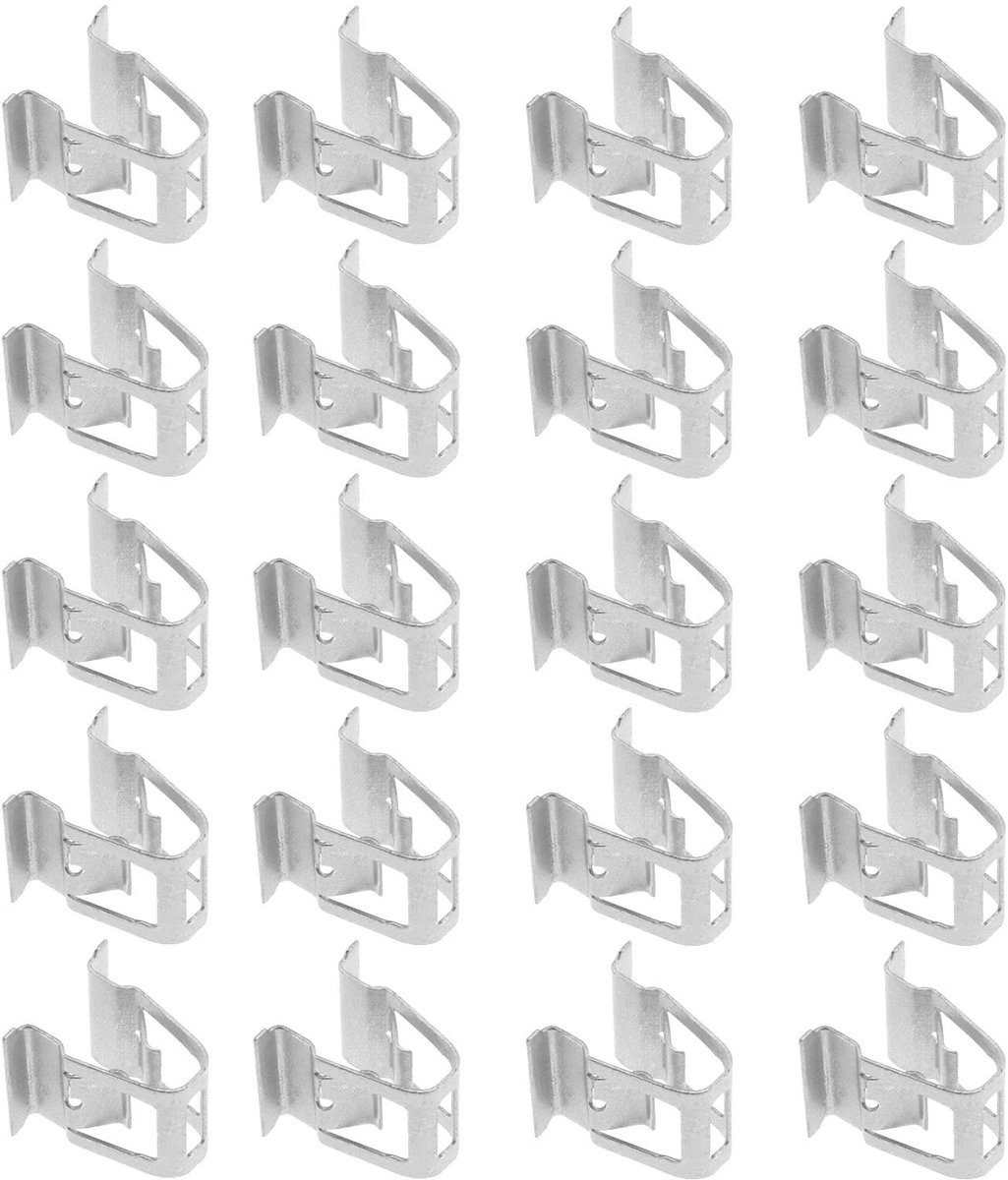 Dailygoods - Dailygoody - Auto Achterklep Bevestigingsmiddelen - 20Pcs Voering Clips - Zilver - Trim Montagebeugels - Geschikt voor Volkswagen - Metaal