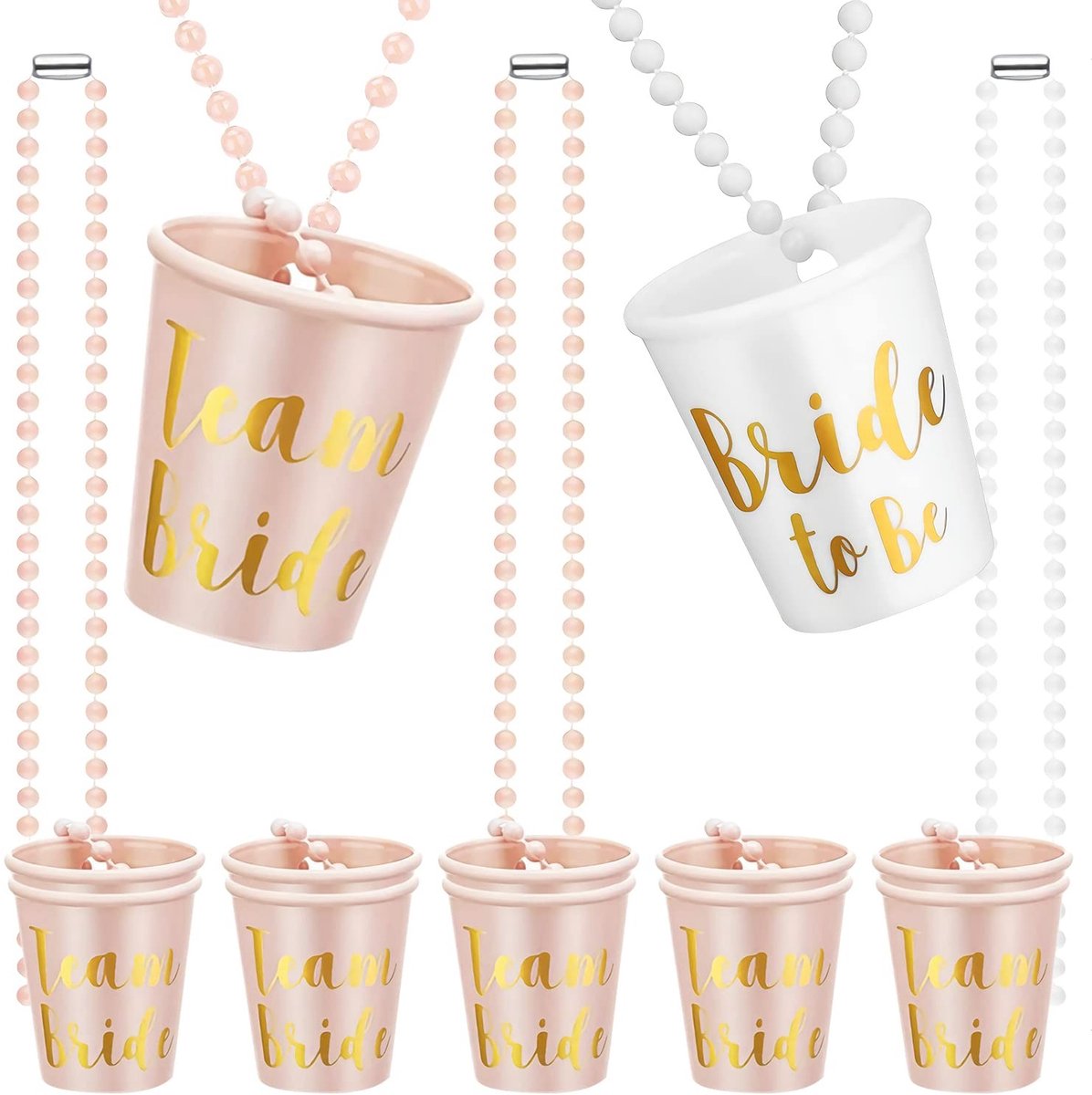 Dailygoods - Dailygoody - Borrelglazen om te hangen - Vrijgezellenfeest - Feestdecoraties - 12 stuks - Bruidsfeest - Accessoires voor vrouwen