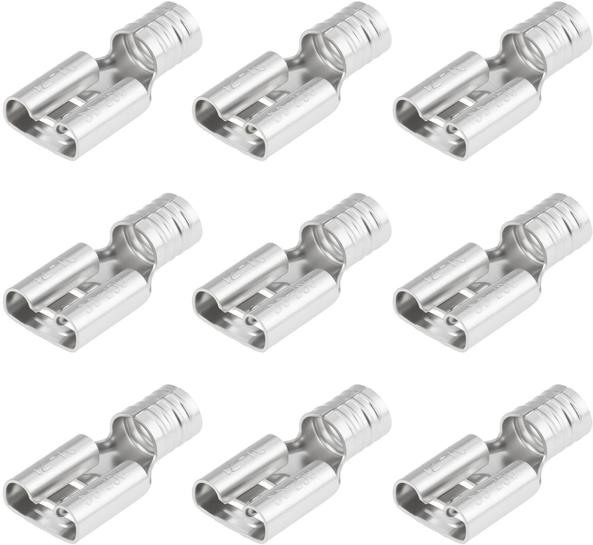 Dailygoods - 100 Stuks Niet-Geïsoleerde Vrouwelijke Quick Disconnect Terminal Connectoren