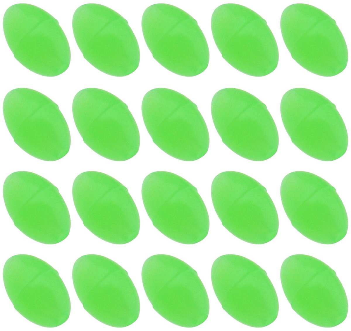 Dailygoods - Dailygoody - Lichtgevende Vissen Kralen - 300 Stuks - Glow-in-the-dark - Groen - Vissen Accessoires - Perfect voor Vislijnen en Kunstaas - PE Kralen