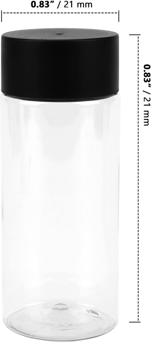 Dailygoods - Cosensi - Dailygoody - Plastic Juice Bottles - 300ml - Herbruikbaar en Veilig - Duidelijk en Stevig - Voor Dranken en Smoothies - Set van 24 van Dailygoods — afbeelding 3