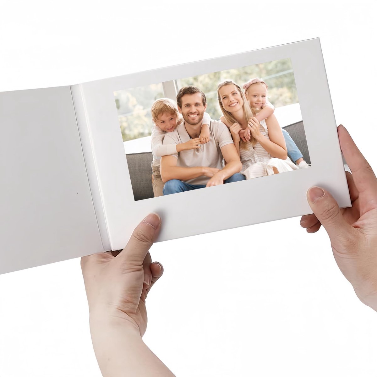 Dailygoods - Dailygoody - Videowenskaart - Digitale Videobrochure - Oplaadbaar met Lcd-Scherm - A5 Formaat - Voor Jubileum en Bruiloft - Creatief en Persoonli