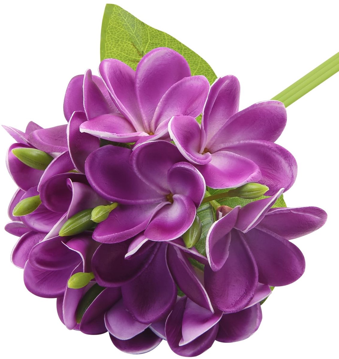 Dailygoods - Dailygoody - Kunstmatige Plumeria Bloem - Nepbloemboeket - Levensecht - Hawaii Lei - Voor Bruiloft en Feest - 3 Stuks