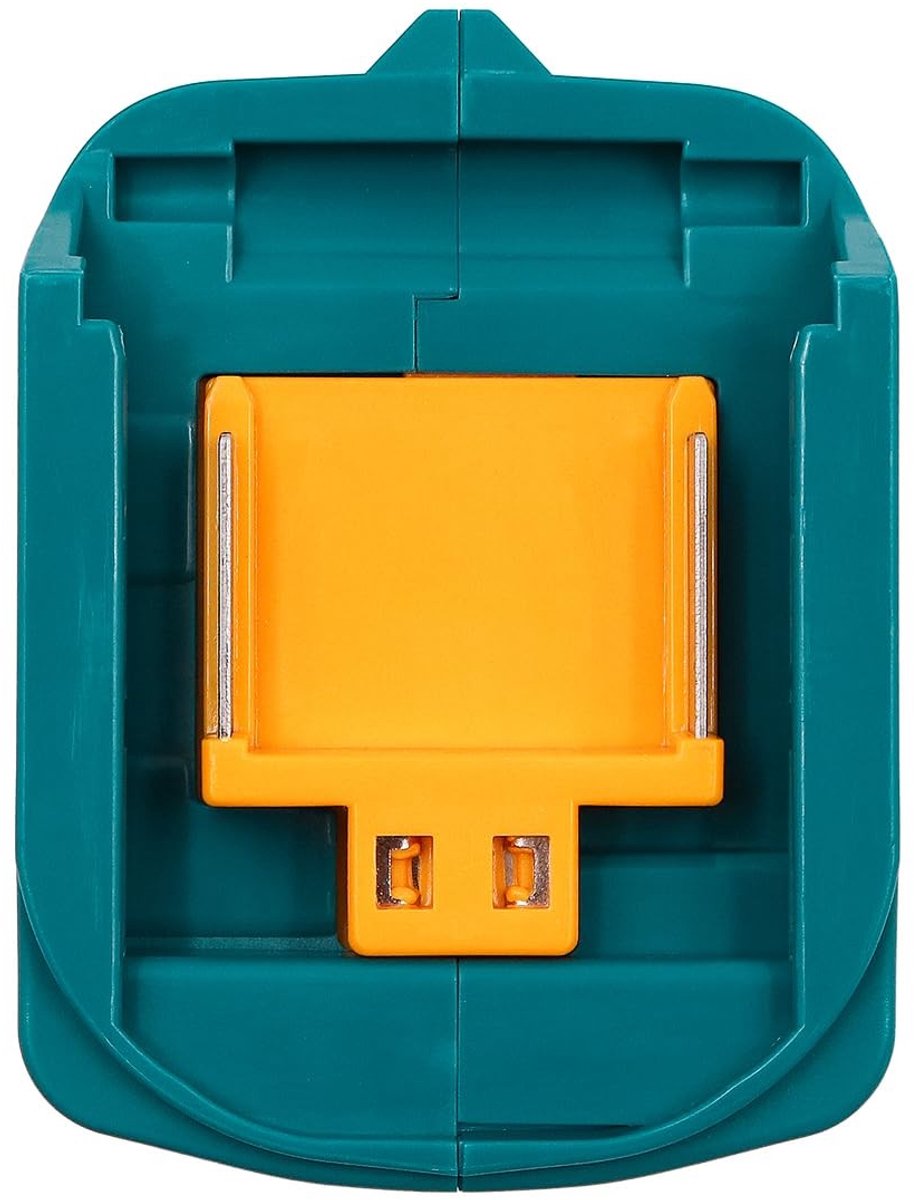 Dailygoods - Lithiumbatterijadapter met 2USB-poorten en Verlichtingsfunctie