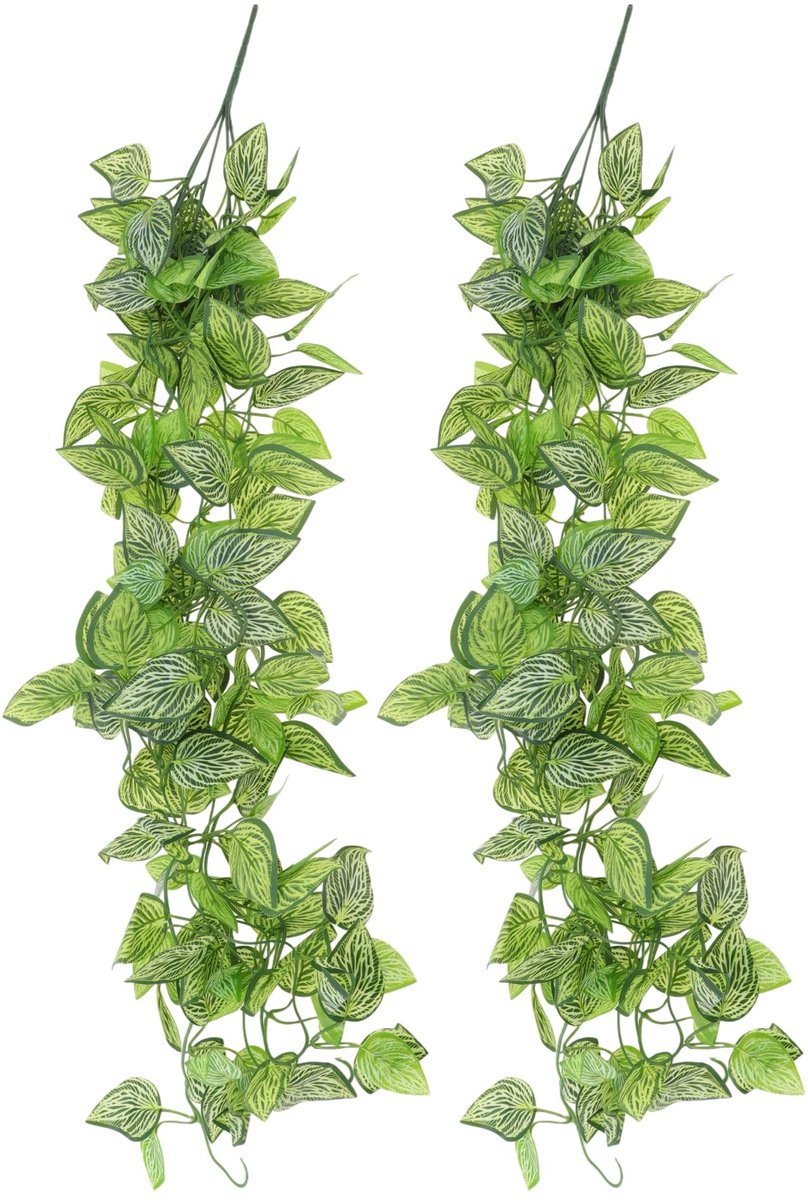 Dailygoods - Dailygoody - Kunstmatige Klimplanten - Groene Hangplanten - Decoratief en Realistisch - 105 cm - Perfect voor Binnen en Buiten - Ideaal voor Planken e