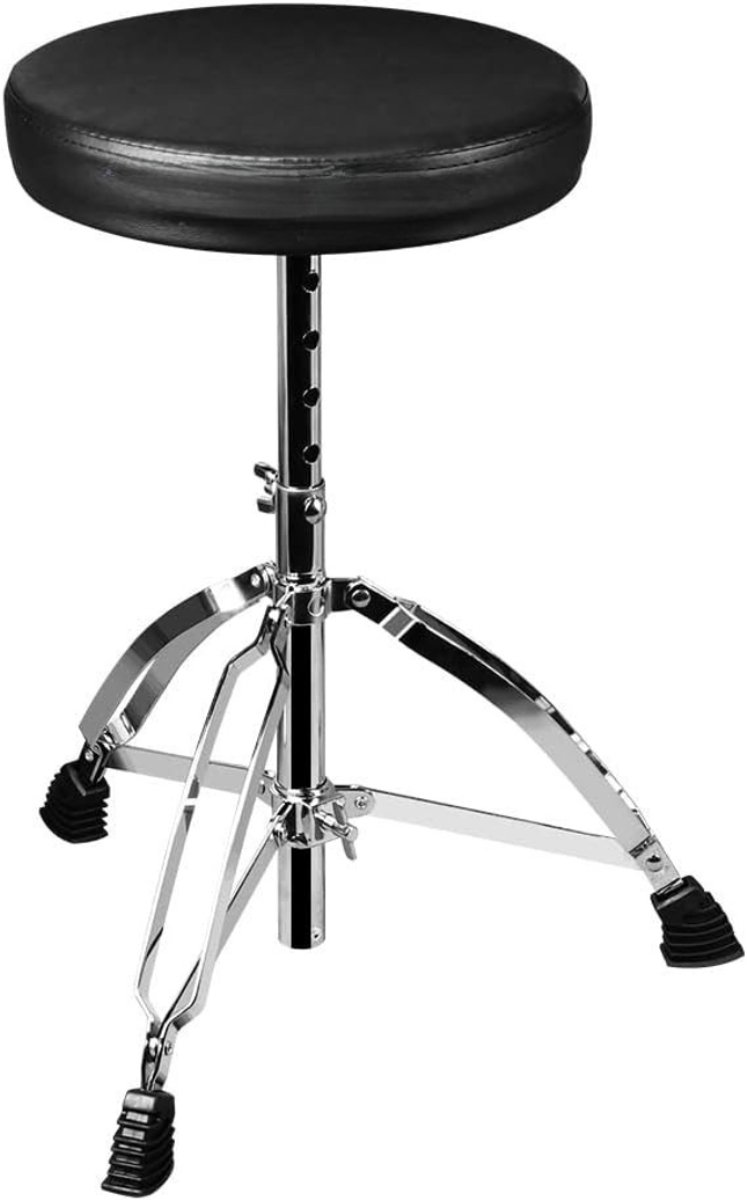 AHD® Drumkruk - Kruk - Drumkruk Verstelbaar - met Anti-Slip - Zwart - 32cm x 16cm x 32cm