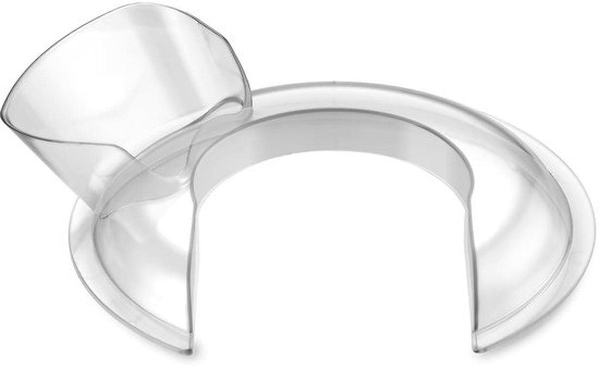 Gietwalscherm voor Keukenmixers - Spatbescherming - Transparant Design