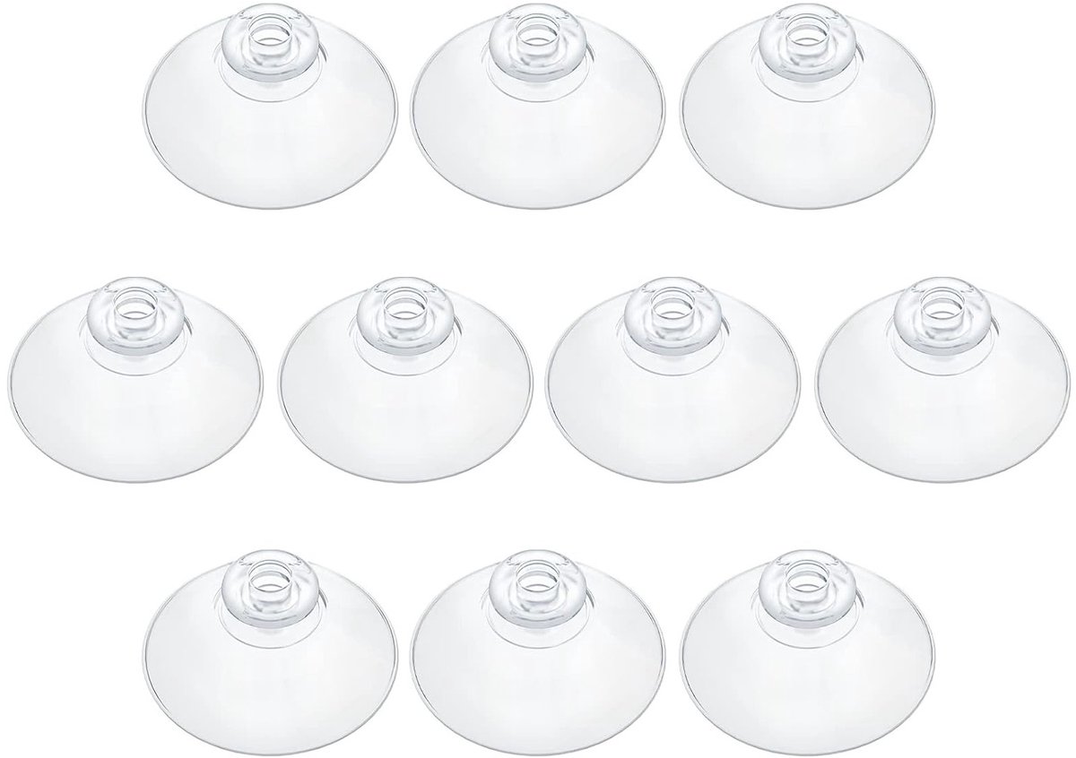 10 Stuks Heldere Zuignappen 1.7" PVC Plastic Zonder Haken voor Thuisdecoratie en Organisatie, Ideaal voor Wanddecoratie en Creatieve Projecten