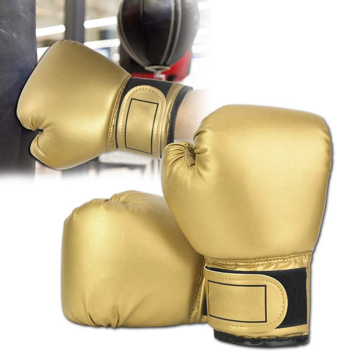 Dailygoods - Kinderbokshandschoenen PU Lederen voor Training 3-10 Jaar