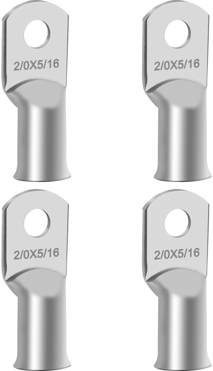 Dailygoods - Vertind Koperen Kabelschoenen 70 mm², 4 Stuks