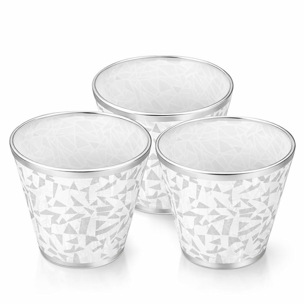 Dailygoods - Set van 3 Moderne Stoffen Lampenkappen voor E14 Lampen