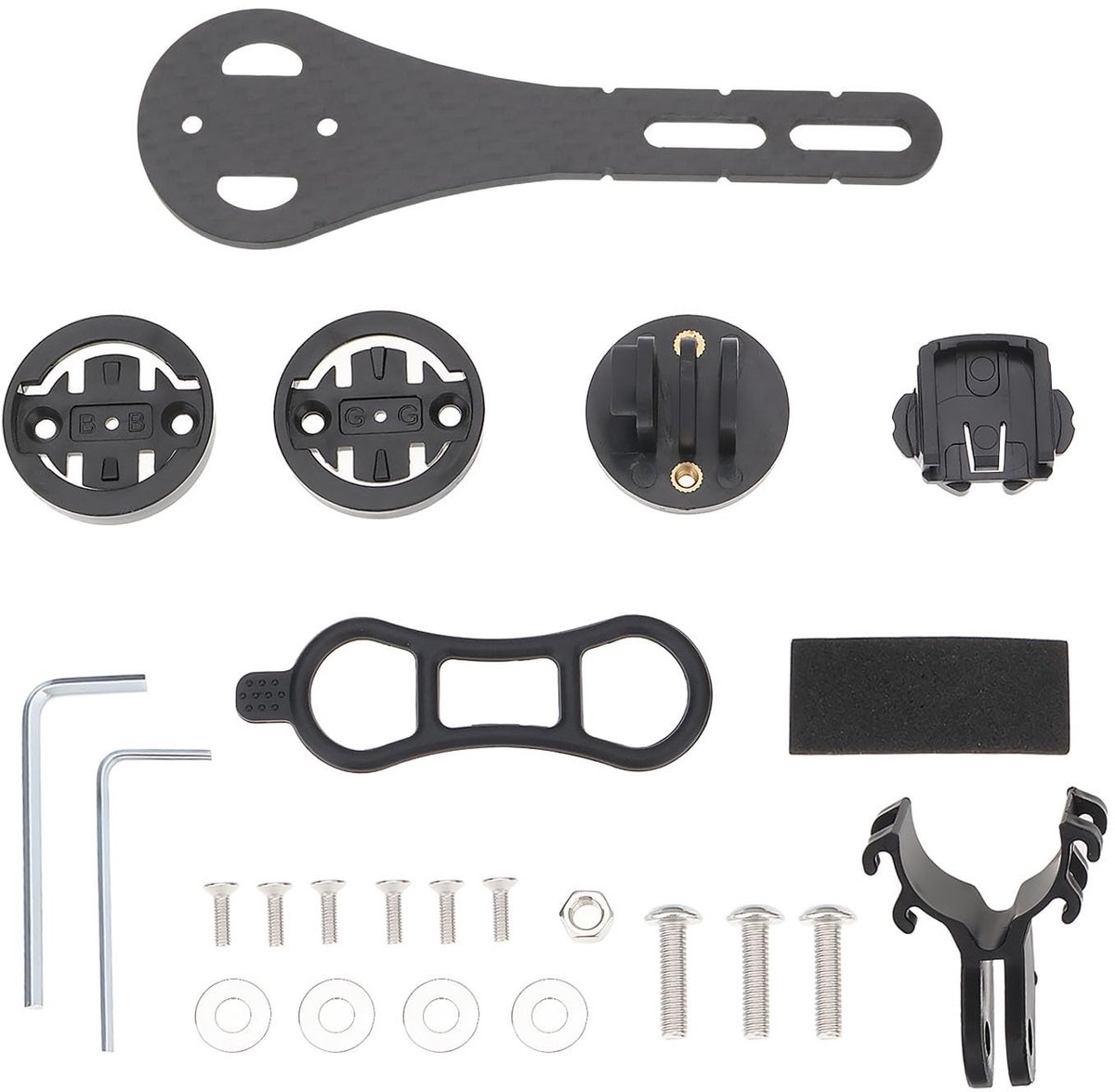Dailygoods - Carbon Fiber GPS Computer Mount voor Fietsen