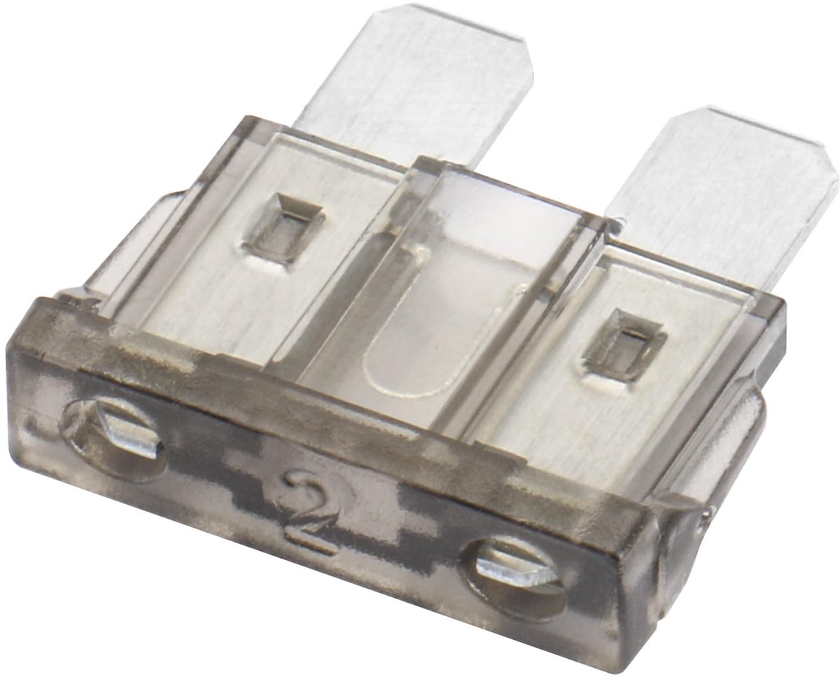 Dailygoods - Dailygoody - Bladzekeringen - Auto fuses - Veiligheid voor voertuigen - Grijs - Vervangingszekeringen - Voor auto en truck - 25 stuks
