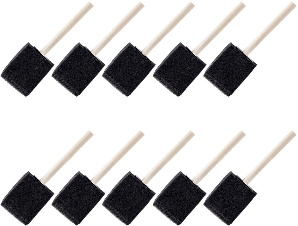Dailygoods - Set van 10 Aardewerk Spons Borstels voor Keramiek