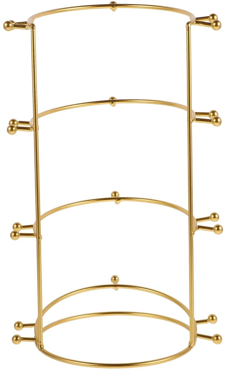 Dailygoods - Dailygoody - Gouden Haarbandenhouder - Multi-laags Sieraad Presentatierek - Perfect voor Organiseren - Elegante Display - Sieradenopslag - Geschikt vo...