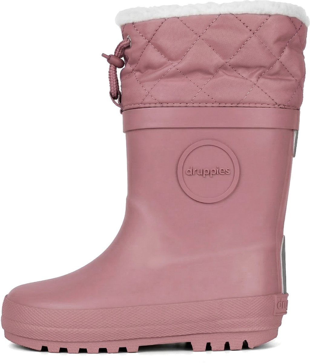 Druppies Winterlaarzen Dames - Gevoerde Regenlaarzen - Snowboots - Dusty Pink - Maat 39