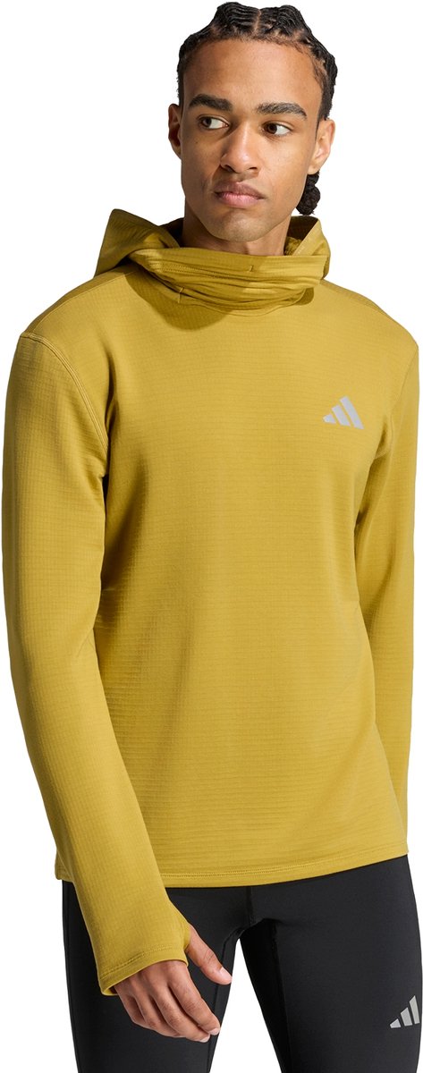Adidas Performance Adi365 Running Basic Winterized Sportjack Met Lange Mouwen En Capuchon Heren Groen