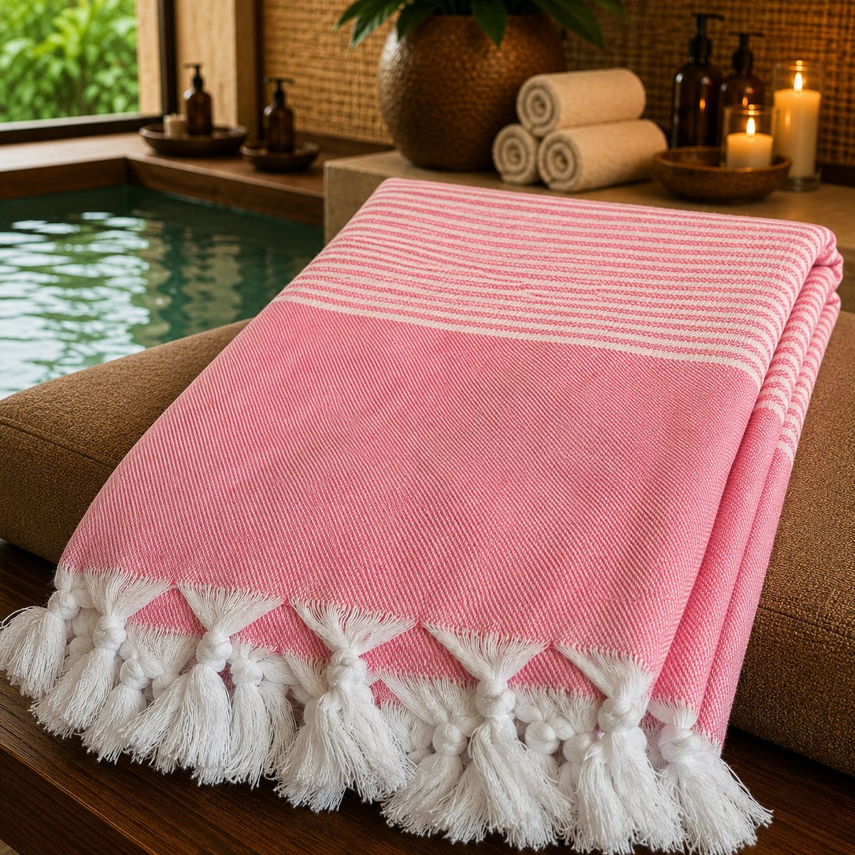 100% Natuurlijke Katoenen Hürrem Peshtemal Badhanddoek Turkse Handdoek Hammam Strandlaken