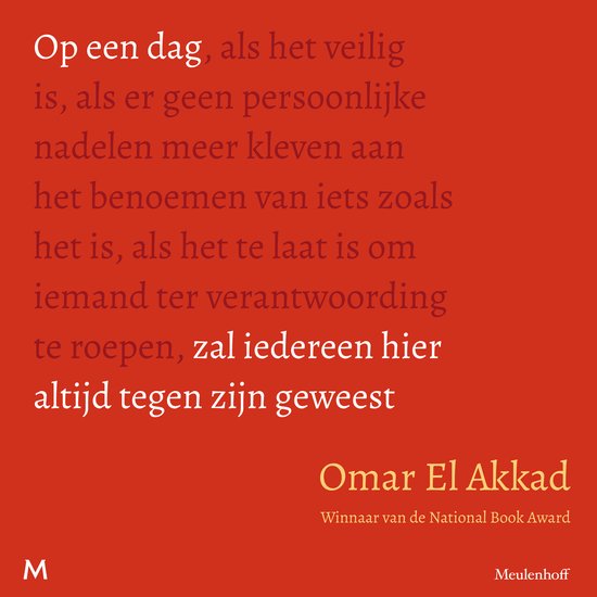 Op een dag zal iedereen hier altijd tegen zijn geweest - cover