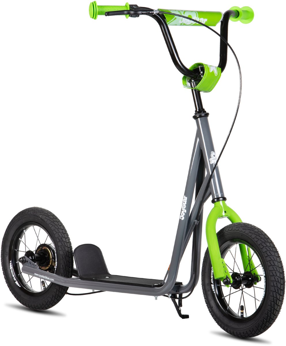 JOYSTAR Blaster Step met 12 Inch Luchtbanden - Voor Kinderen vanaf 5 Jaar, Tieners & Volwassenen - Verstelbaar Stuur - Grijs