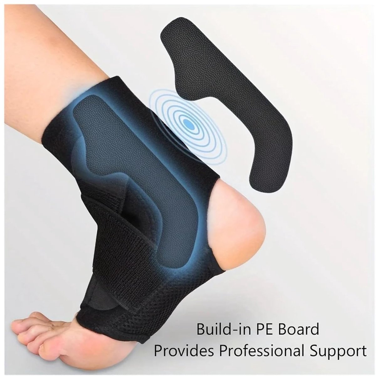 Enkelbrace - Enkelsteun - Sport Stabiliteit - Verstelbare Compressie - One Size - Zwart