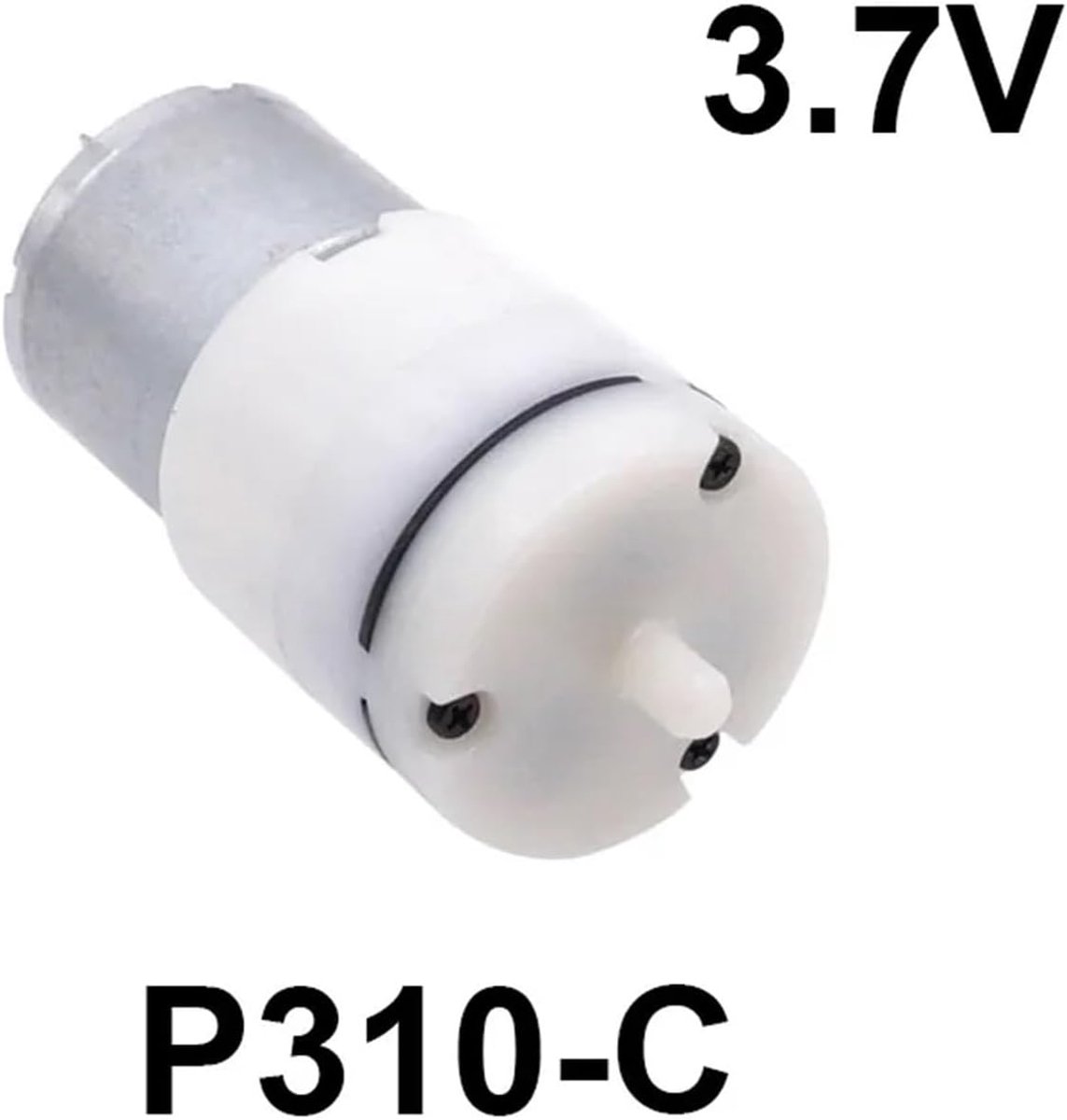 Vacuüm Waterpomp - Mini Pompen - Spuitmachine Onderdelen - DC 3.7V - 4.3 mm Mondstuk - Zwart