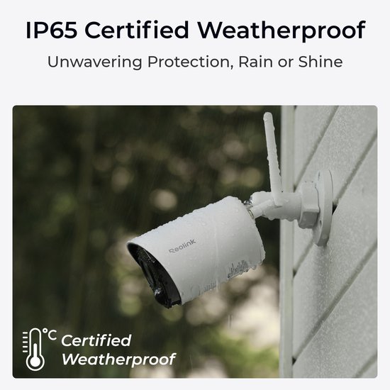 Reolink 5MP Wifi-batterijcamera Voor Buiten - Slimme Detectie - Geen Maandelijkse Kosten - Argus Series B320 + Zonnepaneel van Reolink — afbeelding 3