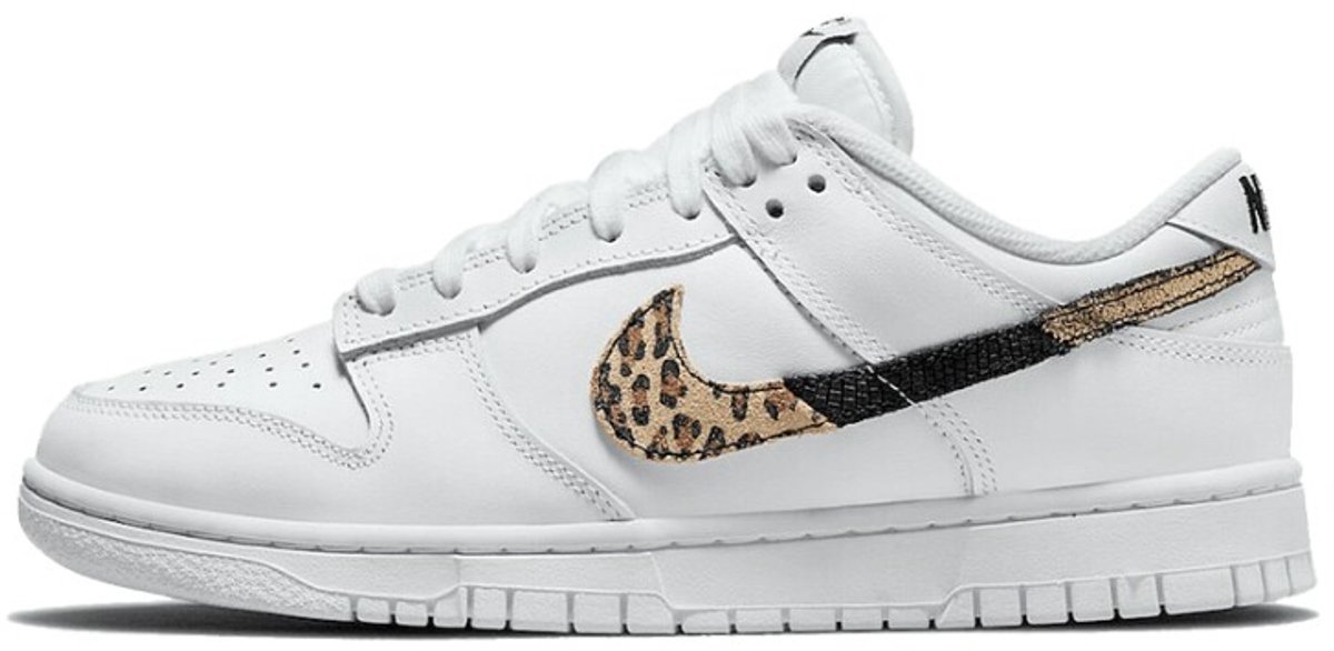 Nike Dunk Low Dames Sneaker /Panter Wit