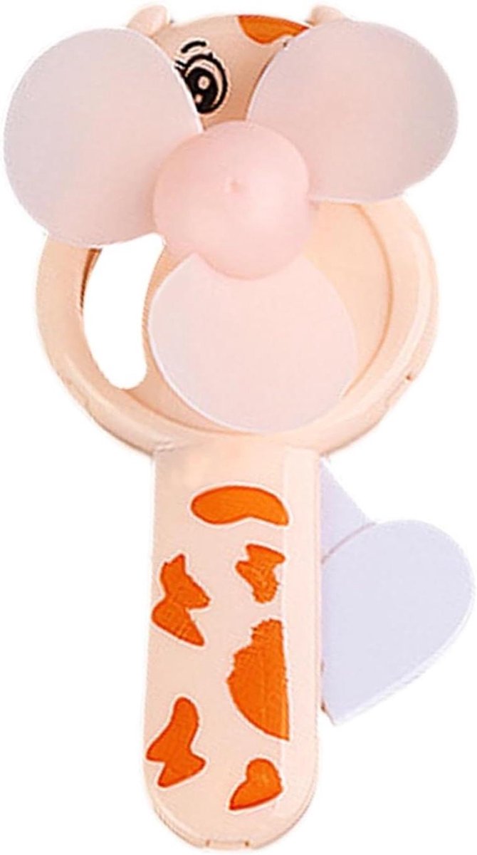 Mini Handventilator - Cartoon Ventilator - Reizen Koel - Handmatige Bediening - 10 x 10 cm - Gekleurd