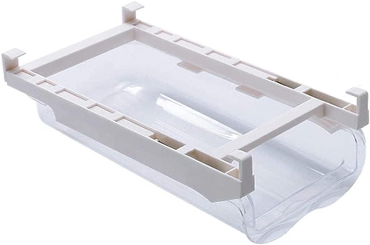 Koelkast Opbergdoos - Glijdende Lade - Voedsel Ordenen - Verstelbare Lengte - 29-47 cm - Transparant