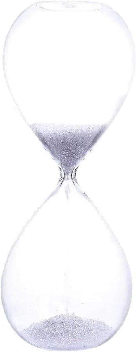 Zandloper Timer - Zandklok Decoratie - Tijd Management - Druppel Vorm - 60 Minuten - Rood