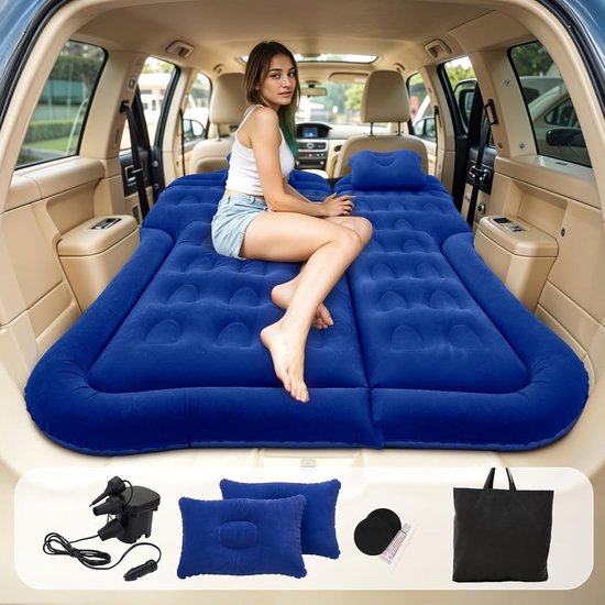 Opblaasbaar Auto Bed - Luchtmatras Kofferbak - Reizen en Kamperen - Speciaal Ontworpen - 2 Kilogram - Zwart — afbeelding 5
