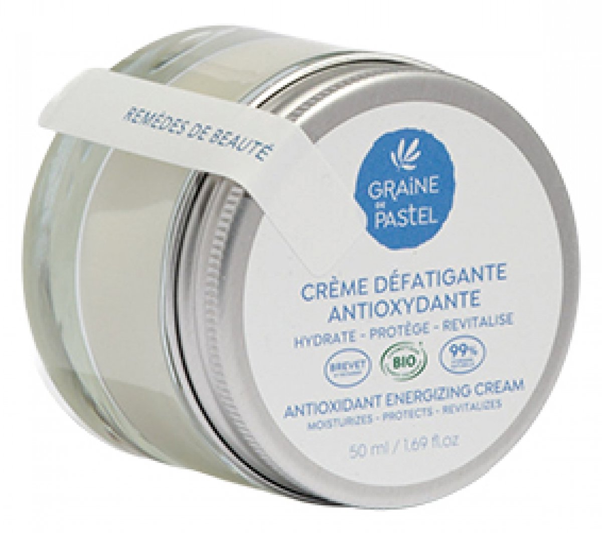 Graine de Pastel Biologische Vermoeidheidsbestrijdende Antioxidantcrème 50 ml