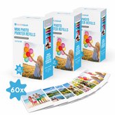 Drie verpakkingen met Silvergear mini fotoprinter navullingen, met 60 fotovellen van 5.4x8.2cm.