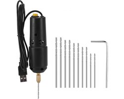 Mini Boor Set voor Sieraden Maken met 10 Boorbits van 0.8-1.2 mm voor Hars Casting, Boren in Jaden en Parels