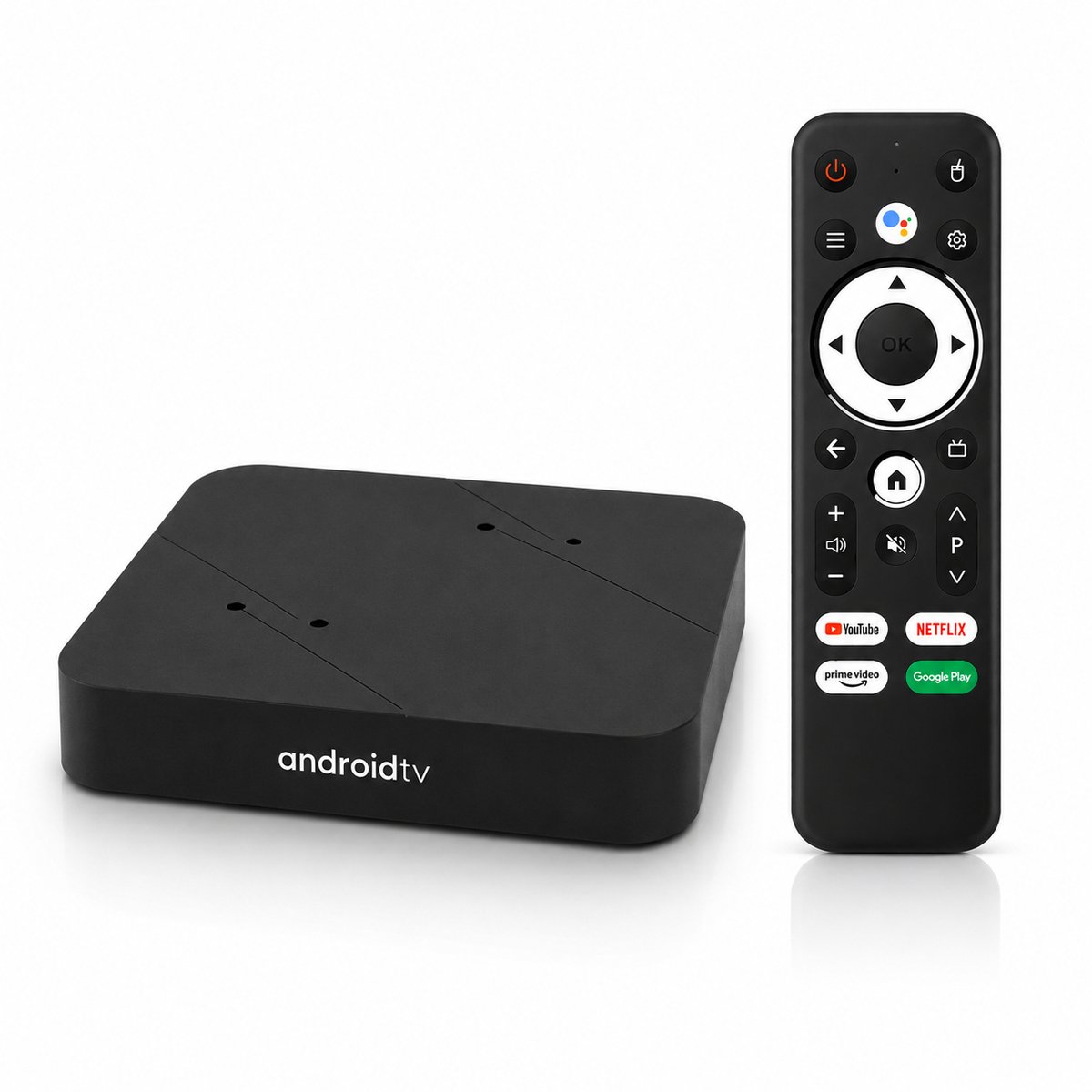 Android TV Box 4K Ultra HD – Chromecast & IPTV – Smart TV Box – Google Assistant Spraakbediening – 2.4/5GHz WiFi – 16GB Media Streamer