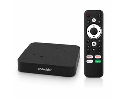 Android TV Box 4K Ultra HD – Chromecast & IPTV – Smart TV Box – Google Assistant Spraakbediening – 2.4/5GHz WiFi – 16GB Media Streamer