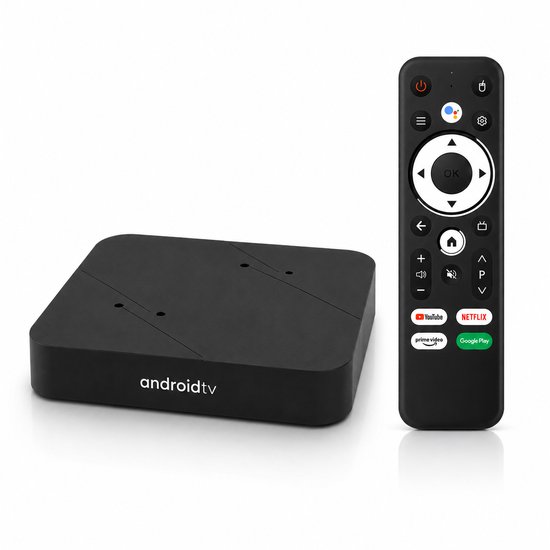 Android TV Box 4K Ultra HD – Chromecast & IPTV – Smart TV Box – Google Assistant Spraakbediening – 2.4/5GHz WiFi – 16GB Media Streamer