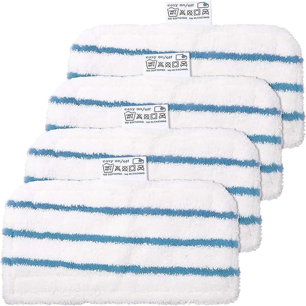 4 stuks wasbare microvezelpads - geschikt voor Black Decker Steam Mop, FSM1500, FSM1600, FSM1610, FSM1620, FSM1630, FSMH162,Dweil Pad wasbaar vloer reiniger mop stoom - Vervangt FSMP2