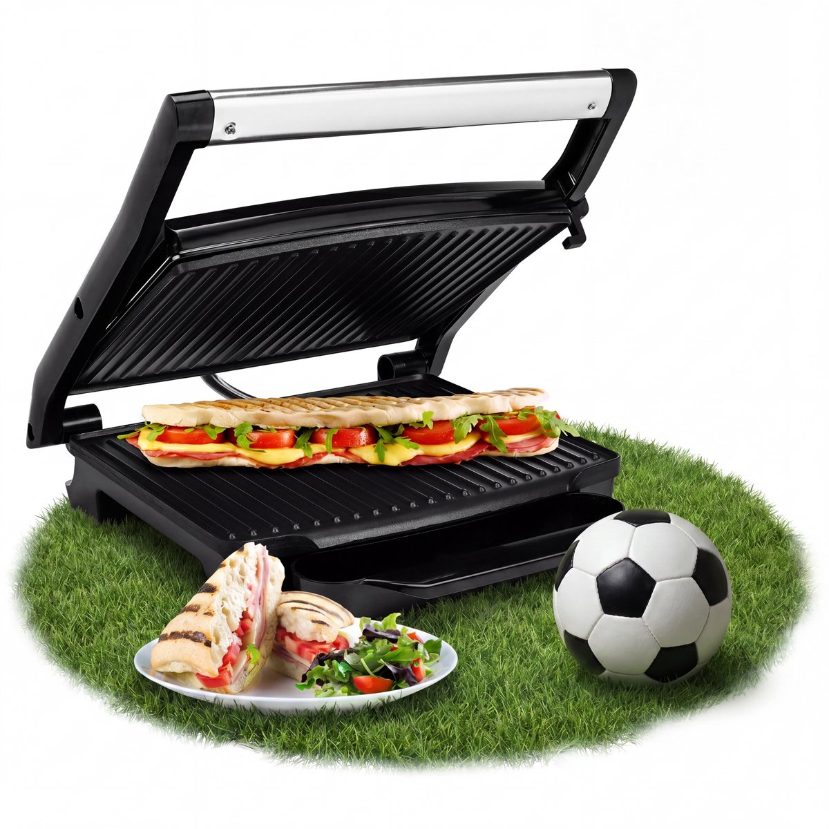 Bol.com Princess Panini Grill 112415 - Contactgrill groot 30x24cm - Tosti apparaat - Grill apparaat - 2000W - Beste Koop Consume... aanbieding