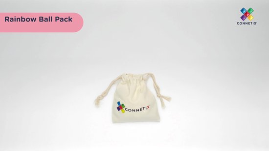 CONNETIX - Magnetisch Tegels - Regenboog Ballenpakket - 12 Stuks - Magnetisch Speelgoed