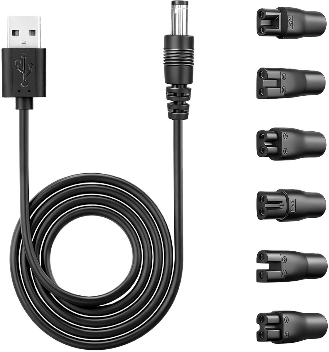 Universele Scheerapparaat Oplader Kit - Oplaadkabel, Adapter, Geschikt voor Diverse Modellen - Elektrisch Scheren Benodigdheden