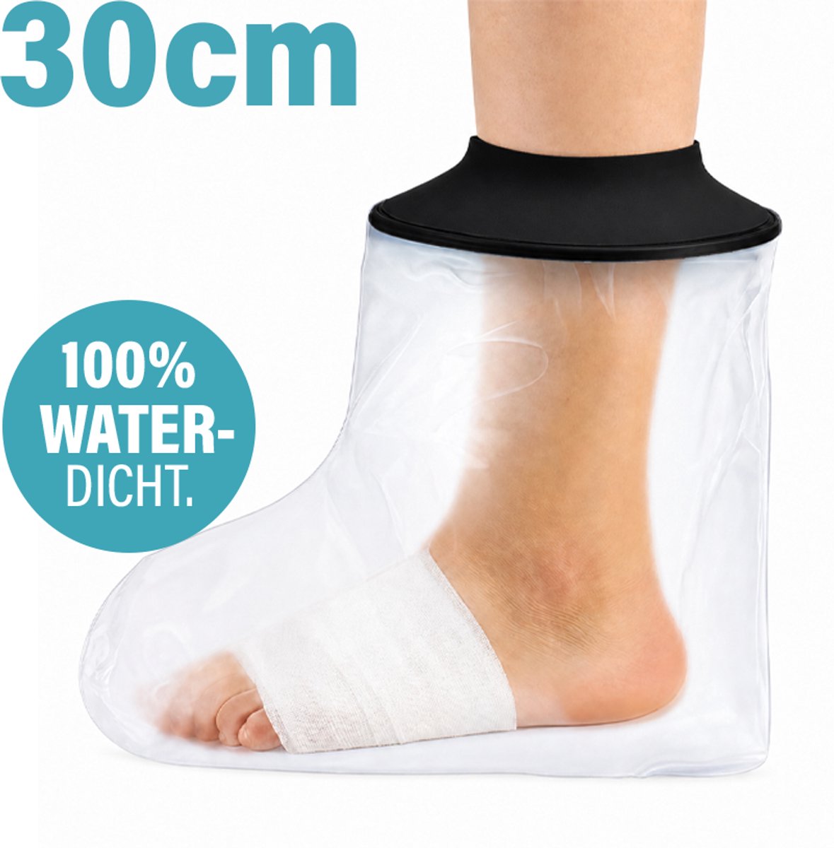 Waterdichte Douchehoes voor Voet en Enkel - 30cm Lang - Latex Vrij - Gipshoes Voet